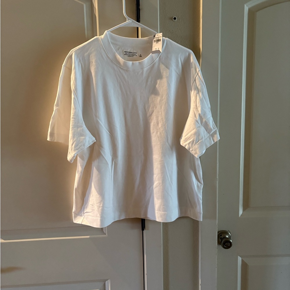 Abercrombie & Fitch Premium Heavyweight Tee Cropped Fit